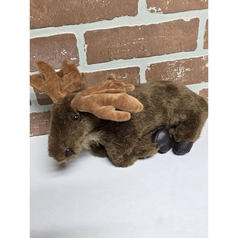 Brown Moose Reindeer Plush Lot‎ Of 5 Stuffed Animal Christmas Moose